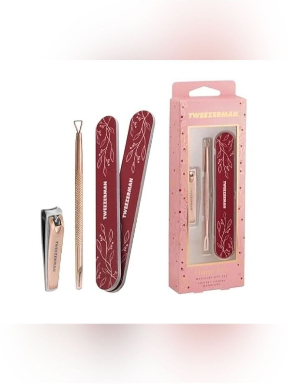 Tweezerman Vintage Rose Manicure Gift Set